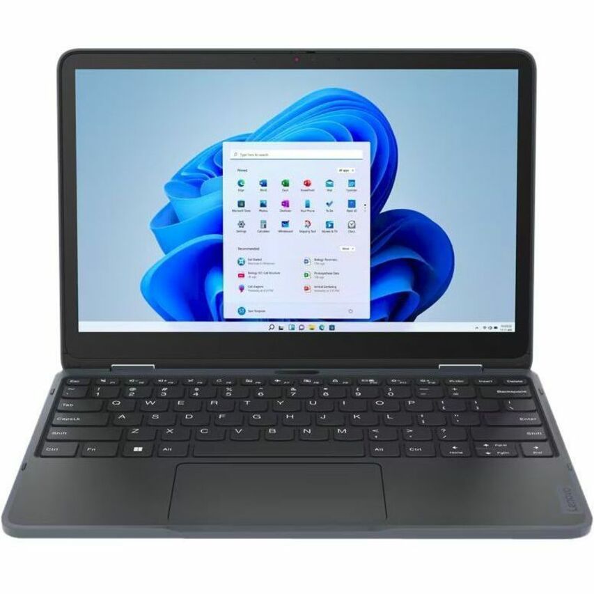 Front Image for Lenovo 500w Yoga Gen 4 82VQ0007US 12.2" Touchscreen Convertible 2 in 1 Notebook - WUXGA - 60 Hz - Intel N-Series N200 - 8 GB - 128 GB SSD - English Keyboard - Slate Gray