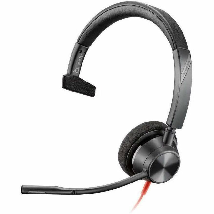 Alternate-Image1 Image for Poly Blackwire 3310 Microsoft Teams Certified Headset +USB-C/A Adapter TAA