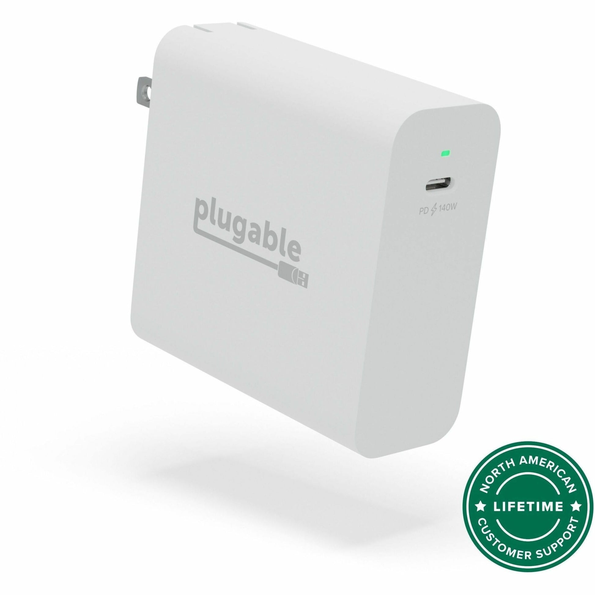 Main Image for Plugable 140W USB C Charger, GaN Wall Charger for Laptop, PD 3.1 Power Adapter