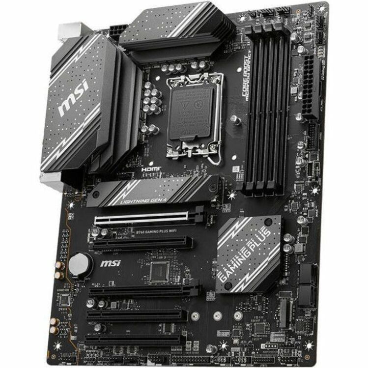 Alternate-Image1 Image for MSI B760 GAMING PLUS WIFI Gaming Desktop Motherboard - Intel B760 Chipset - Socket LGA-1700 - ATX