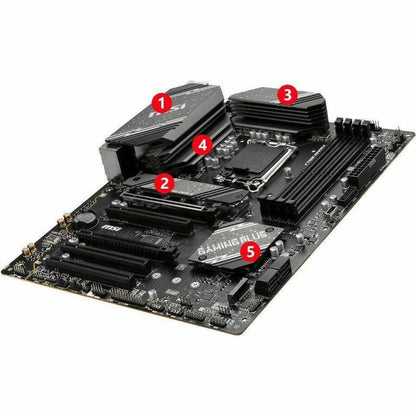 Alternate-Image5 Image for MSI B760 GAMING PLUS WIFI Gaming Desktop Motherboard - Intel B760 Chipset - Socket LGA-1700 - ATX