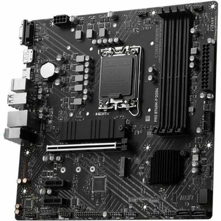 Alternate-Image3 Image for MSI Pro PRO B760M-P DDR4 Gaming Desktop Motherboard - Intel B760 Chipset - Socket LGA-1700 - Mini ATX