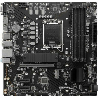 Alternate-Image4 Image for MSI Pro PRO B760M-P DDR4 Gaming Desktop Motherboard - Intel B760 Chipset - Socket LGA-1700 - Mini ATX