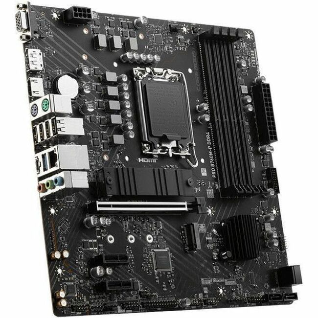 Main Image for MSI Pro PRO B760M-P DDR4 Gaming Desktop Motherboard - Intel B760 Chipset - Socket LGA-1700 - Mini ATX