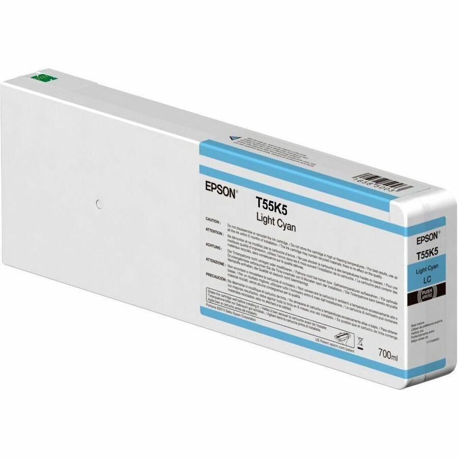 Main Image for Epson UltraChrome T55K500 Original Inkjet Ink Cartridge - Single Pack - Light Cyan - 1 Pack