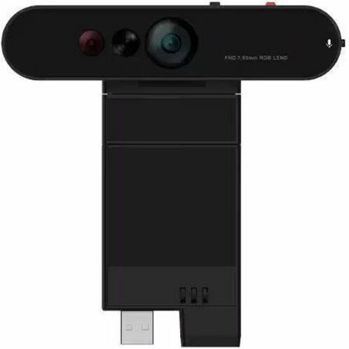 Front Image for Lenovo ThinkVision MC60 (S) Webcam - Black - USB 2.0 Type A