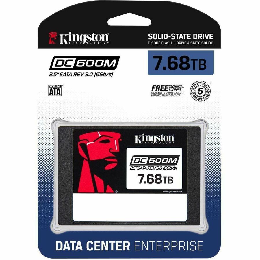 Alternate-Image2 Image for Kingston DC600M 7.50 TB Solid State Drive - 2.5" Internal - SATA (SATA/600) - Mixed Use