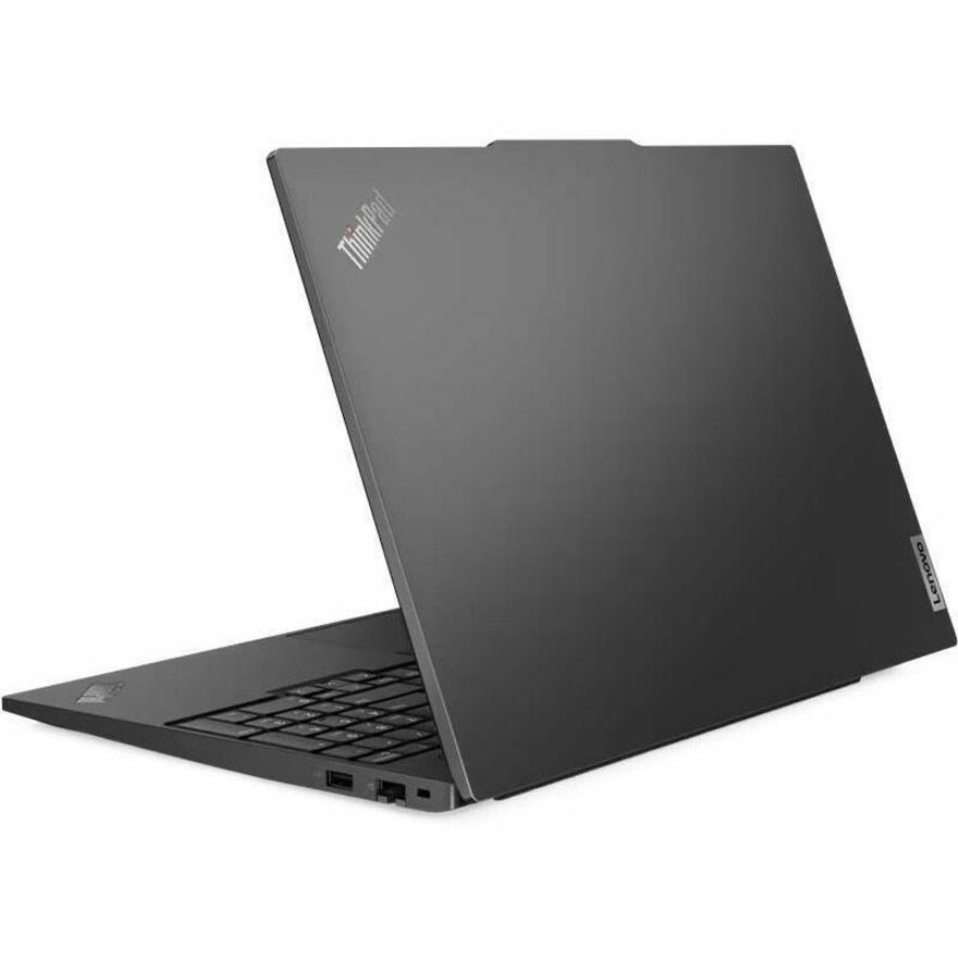 Rear Image for Lenovo ThinkPad E16 Gen 1 21JN0040US 16" Touchscreen Notebook - WUXGA - 60 Hz - Intel Core i5 13th Gen i5-1335U - 16 GB - 512 GB SSD - English Keyboard - Graphite Black