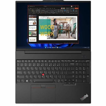 Alternate-Image1 Image for Lenovo ThinkPad E16 Gen 1 21JN0040US 16" Touchscreen Notebook - WUXGA - 60 Hz - Intel Core i5 13th Gen i5-1335U - 16 GB - 512 GB SSD - English Keyboard - Graphite Black