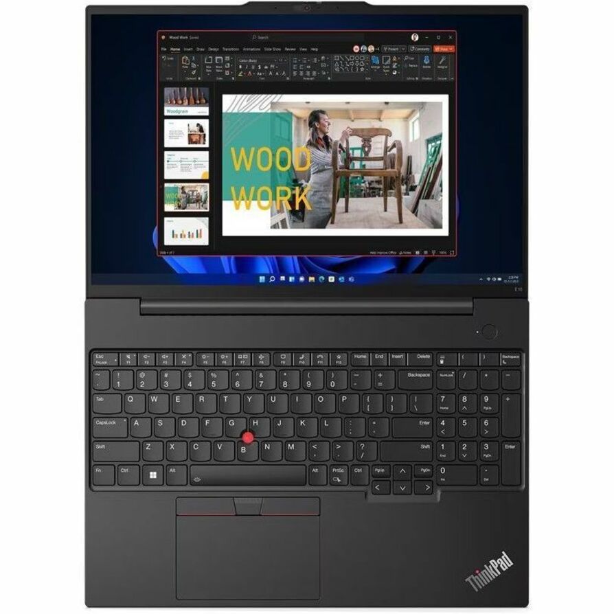 Alternate-Image1 Image for Lenovo ThinkPad E16 Gen 1 21JN003XUS 16" Touchscreen Notebook - WUXGA - 60 Hz - Intel Core i7 13th Gen i7-1355U - 16 GB - 512 GB SSD - English Keyboard - Graphite Black