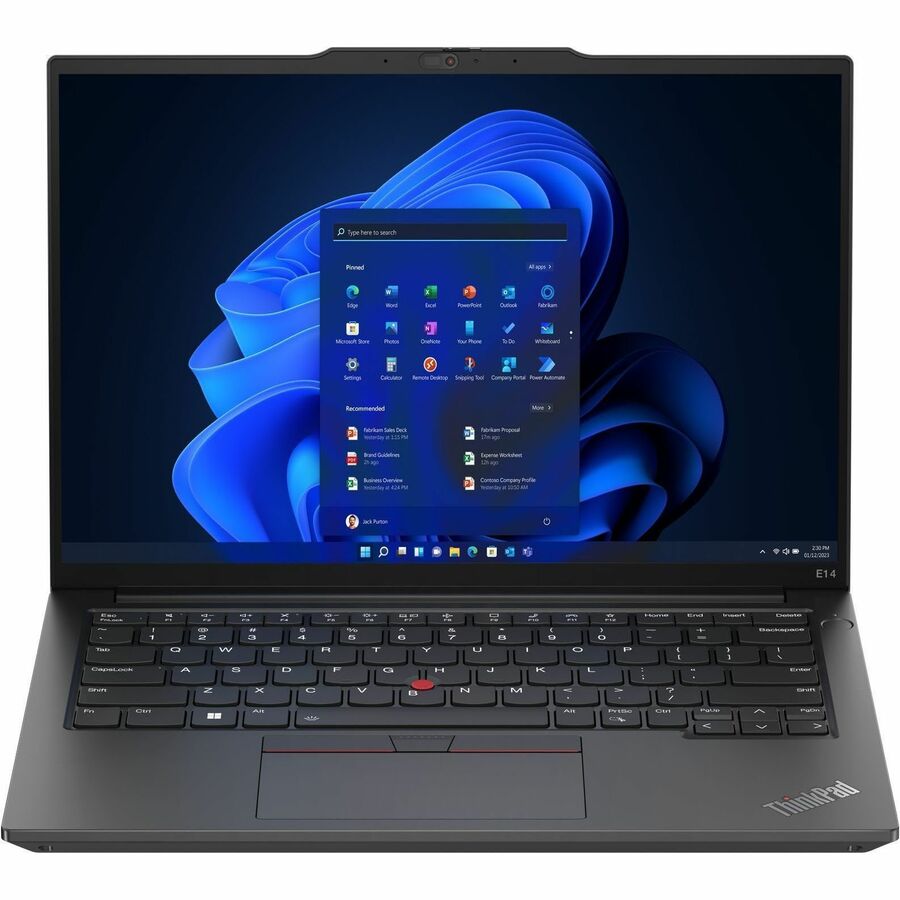 Alternate-Image6 Image for Lenovo ThinkPad E14 Gen 5 21JK0053US 14" Touchscreen Notebook - WUXGA - 60 Hz - Intel Core i7 13th Gen i7-1355U - 16 GB - 512 GB SSD - English Keyboard - Graphite Black