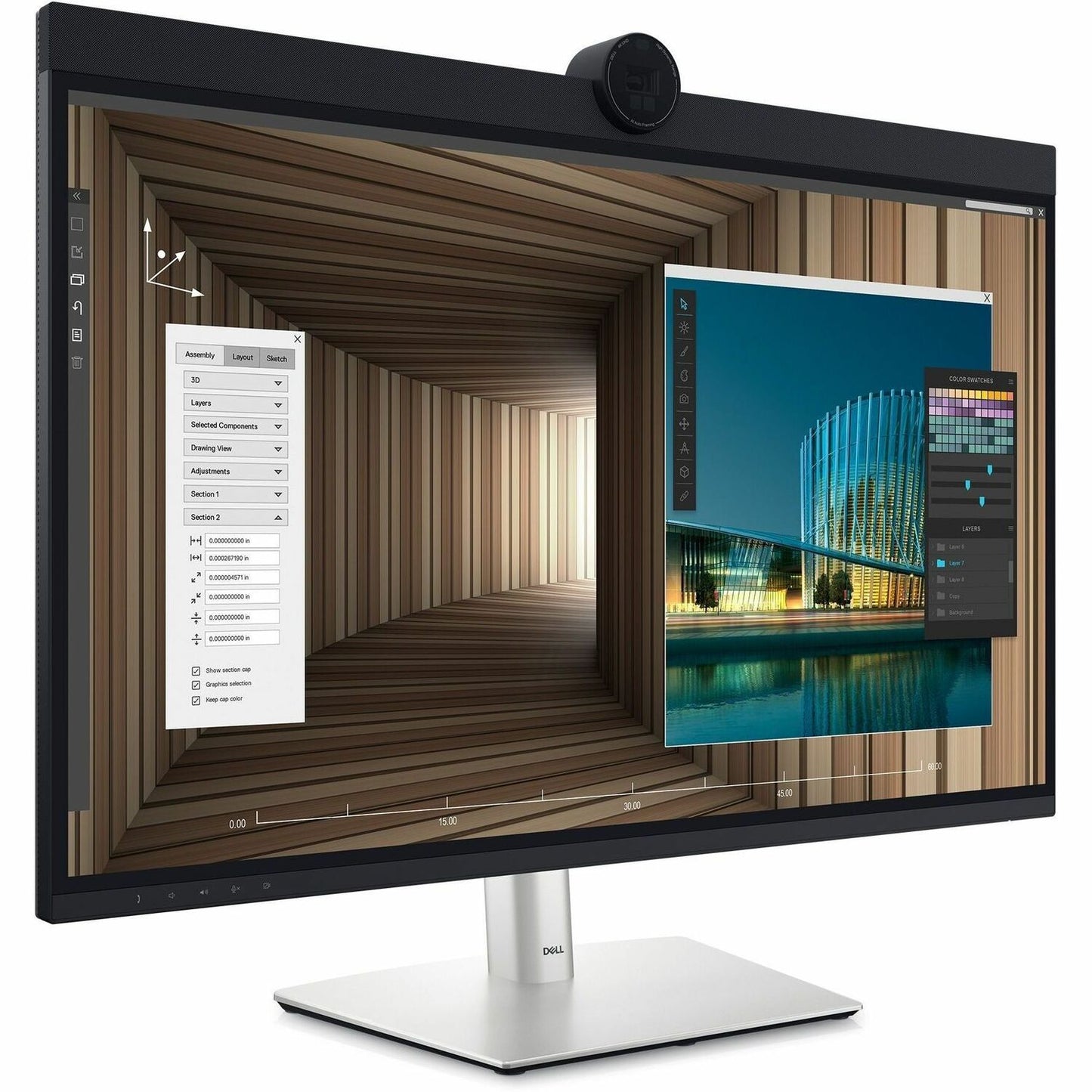 Main Image for Dell UltraSharp U3224KB 32" Class Webcam 6K LED Monitor - 16:9 - Black, Silver