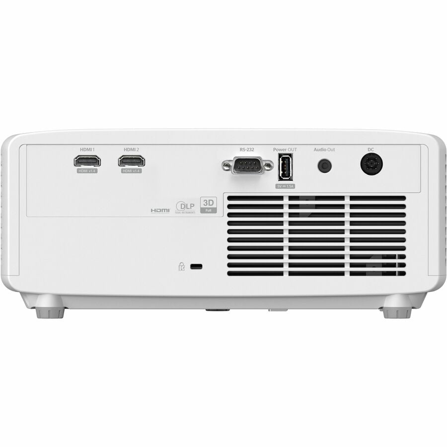 Rear Image for Optoma ZW350e 3D DLP Projector - 16:10 - Portable - White