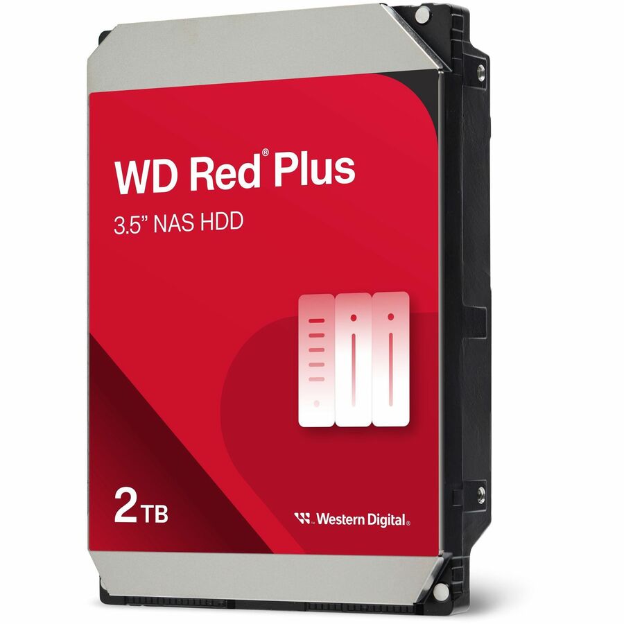 Alternate-Image1 Image for WD Red Plus WD20EFPX 2 TB Hard Drive - 3.5" Internal - SATA (SATA/600)