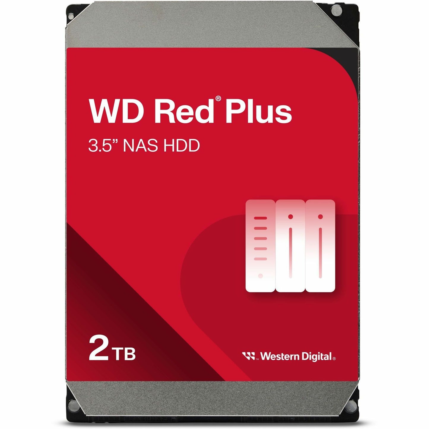 Main Image for WD Red Plus WD20EFPX 2 TB Hard Drive - 3.5" Internal - SATA (SATA/600)