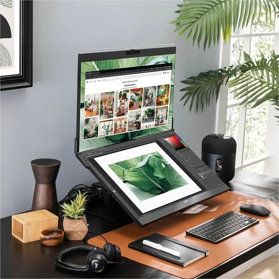 Life-Style Image for Mobile Pixels Geminos T 24" Dual-Stacked 1080p Monitors with Multi-Touch and Webcam