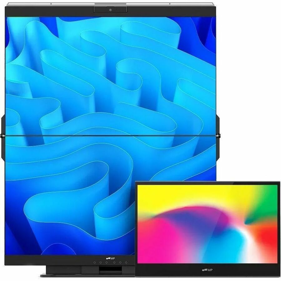 Alternate-Image2 Image for Mobile Pixels Geminos T 24" Dual-Stacked 1080p Monitors with Multi-Touch and Webcam