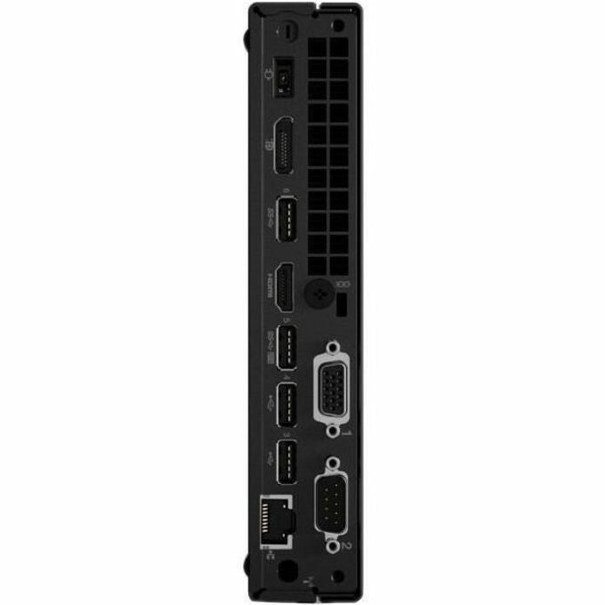 Rear Image for Lenovo ThinkCentre M75q Gen 2 11JN0089US Desktop Computer - AMD Ryzen 5 PRO 5650GE - 16 GB - 256 GB PCI Express NVMe SSD - Tiny - Black