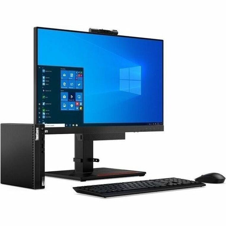 Alternate-Image2 Image for Lenovo ThinkCentre M75q Gen 2 11JN0089US Desktop Computer - AMD Ryzen 5 PRO 5650GE - 16 GB - 256 GB PCI Express NVMe SSD - Tiny - Black