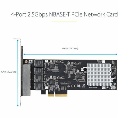 Alternate-Image4 Image for StarTech 4-Port 2.5G NBASE-T PCIe Network Card, Computer Network Card Interface, Intel&reg; I225-V, Quad-Port Ethernet, Multi-Gigabit NIC