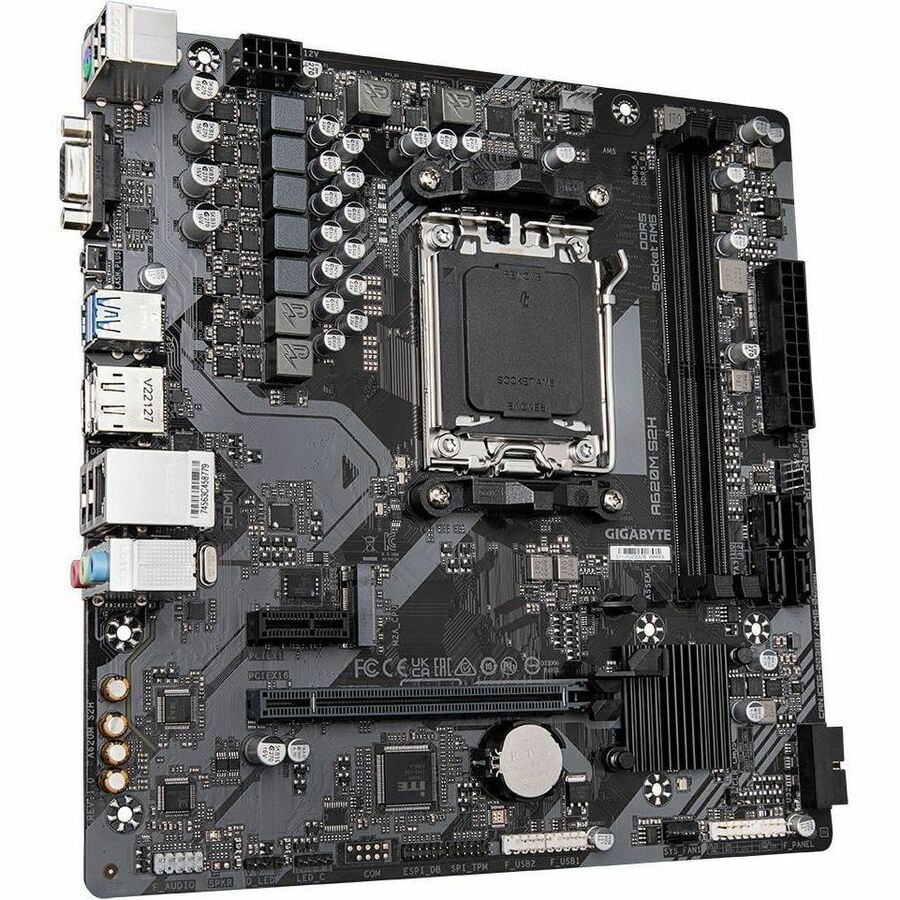 Alternate-Image2 Image for GIGABYTE Ultra Durable A620M S2H Desktop Motherboard - AMD A620 Chipset - Socket AM5 - Micro ATX