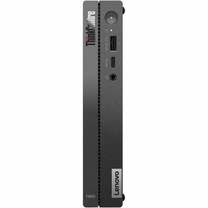 Front Image for Lenovo ThinkCentre neo 50q Gen 4 12LN000CUS Desktop Computer - Intel Core i5 13th Gen i5-13420H - 8 GB - 256 GB PCI Express NVMe 4.0 x4 SSD - Tiny - Black