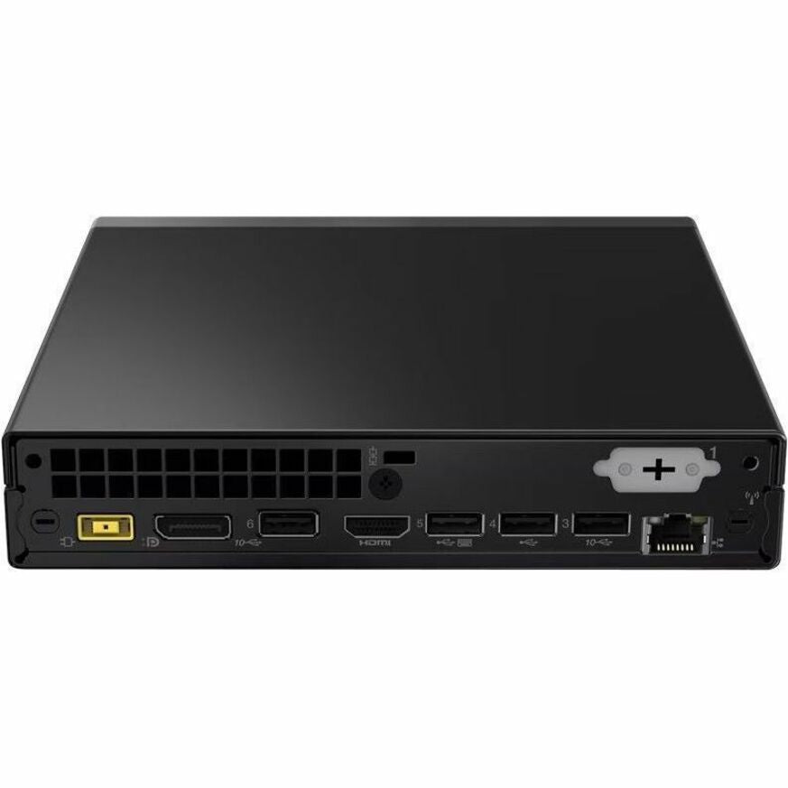 Rear Image for Lenovo ThinkCentre neo 50q Gen 4 12LN000BUS Desktop Computer - Intel Core i5 13th Gen i5-13420H - 16 GB - 256 GB PCI Express NVMe 4.0 x4 SSD - Tiny - Black