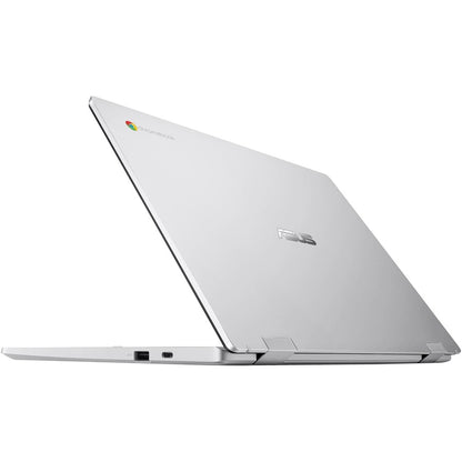 Rear Image for Asus Chromebook CX1 CX1400 CX1400CKA-DB44 14" Chromebook - HD - 60 Hz - Intel Celeron N4500 - 4 GB - 64 GB Flash Memory - Transparent Silver