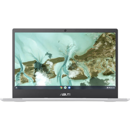 Front Image for Asus Chromebook CX1 CX1400 CX1400CKA-DB44 14" Chromebook - HD - 60 Hz - Intel Celeron N4500 - 4 GB - 64 GB Flash Memory - Transparent Silver