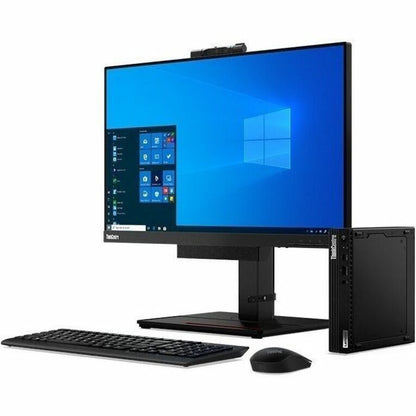 Alternate-Image3 Image for Lenovo ThinkCentre M75q Gen 2 11JN008BUS Desktop Computer - AMD Ryzen 3 PRO 5350GE - 8 GB - 256 GB PCI Express NVMe SSD - Tiny - Black