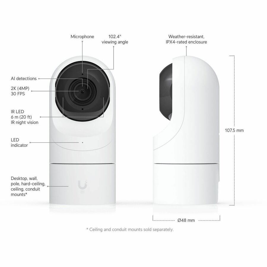 Alternate-Image10 Image for Ubiquiti UVC-G5-Flex 5 Megapixel Indoor/Outdoor Network Camera - Color