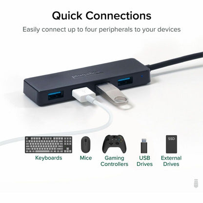 Alternate-Image4 Image for Plugable USB C to USB Adapter Hub, 4 Port USB 3.0 Hub, USB Splitter for Laptop