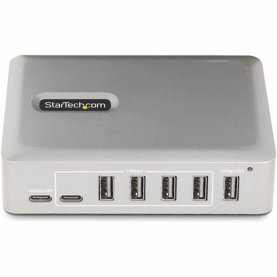 Alternate-Image2 Image for StarTech.com 7-Port USB-C Hub, 5x USB-A + 2x USB-C, Self-Powered w/ 65W Power Supply, USB 3.1 10Gbps Desktop/Laptop USB Hub w/ Charging