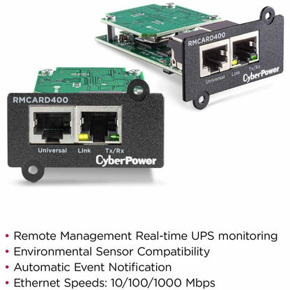 Alternate-Image1 Image for CyberPower RMCARD400 Remote Management Card