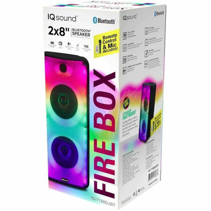 Alternate-Image1 Image for IQ Sound FIRE BOX IQ-7188DJBT Portable Bluetooth Speaker System - 12 W RMS