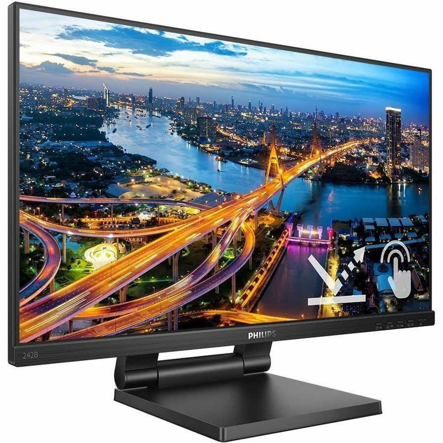 Alternate-Image5 Image for PHILIPS 242B1TC - 24 inch Touch Monitor, LED, FHD, VGA, DP, HDMI, 4 Year Manufacturer Warranty - 24"