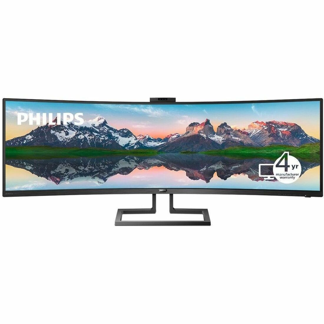 Main Image for PHILIPS 499P9H - 49 inch Monitor, Curved, LED, DQHD, USB-C (90W), RJ45, USB-Hub, 4 Year Manufacturer Warranty - 49"