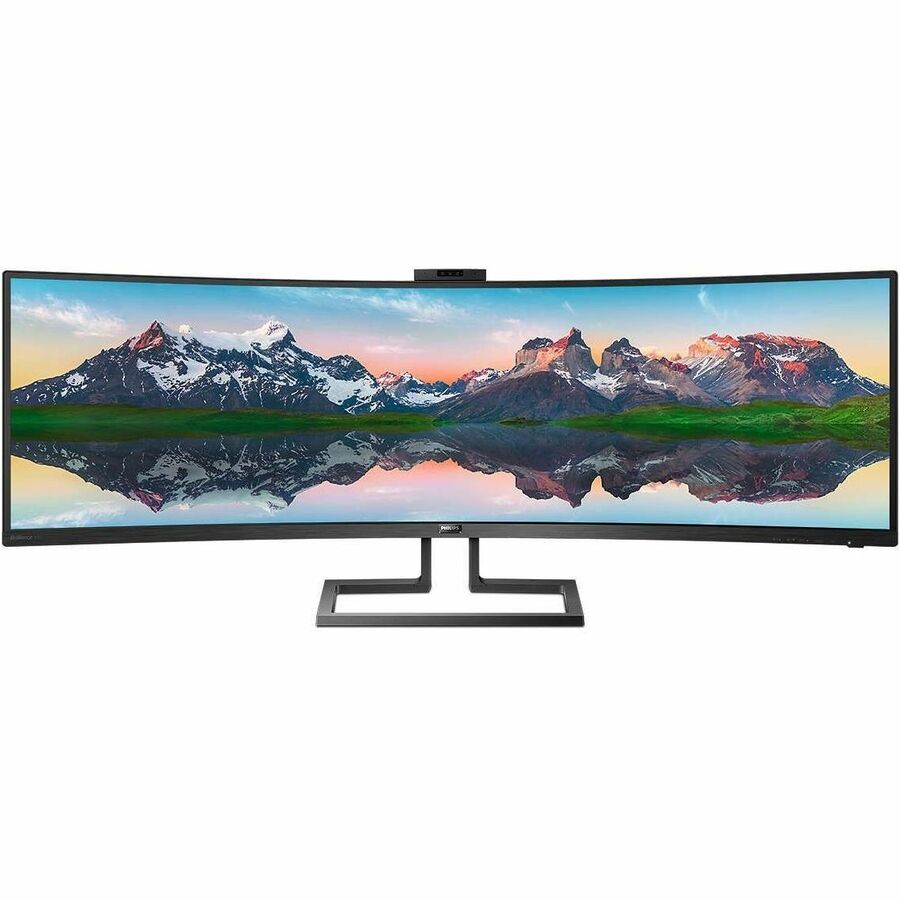 Front Image for PHILIPS 499P9H - 49 inch Monitor, Curved, LED, DQHD, USB-C (90W), RJ45, USB-Hub, 4 Year Manufacturer Warranty - 49"