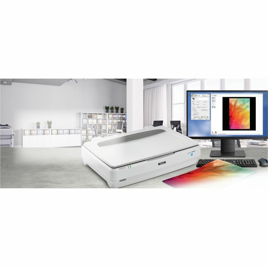 Alternate-Image5 Image for Epson Expression 13000XL Large Format Flatbed/Film Scanner - 2400 dpi Optical