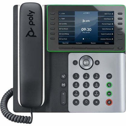 Main Image for Poly Edge E550 IP Phone - Corded - Corded/Cordless - Bluetooth, Wi-Fi, NFC - 3 Multiple Conferencing - Desktop, Wall Mountable - White, Midnight Blue