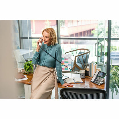 Alternate-Image5 Image for Poly Edge E550 IP Phone - Corded - Corded/Cordless - Bluetooth, Wi-Fi, NFC - 3 Multiple Conferencing - Desktop, Wall Mountable - White, Midnight Blue