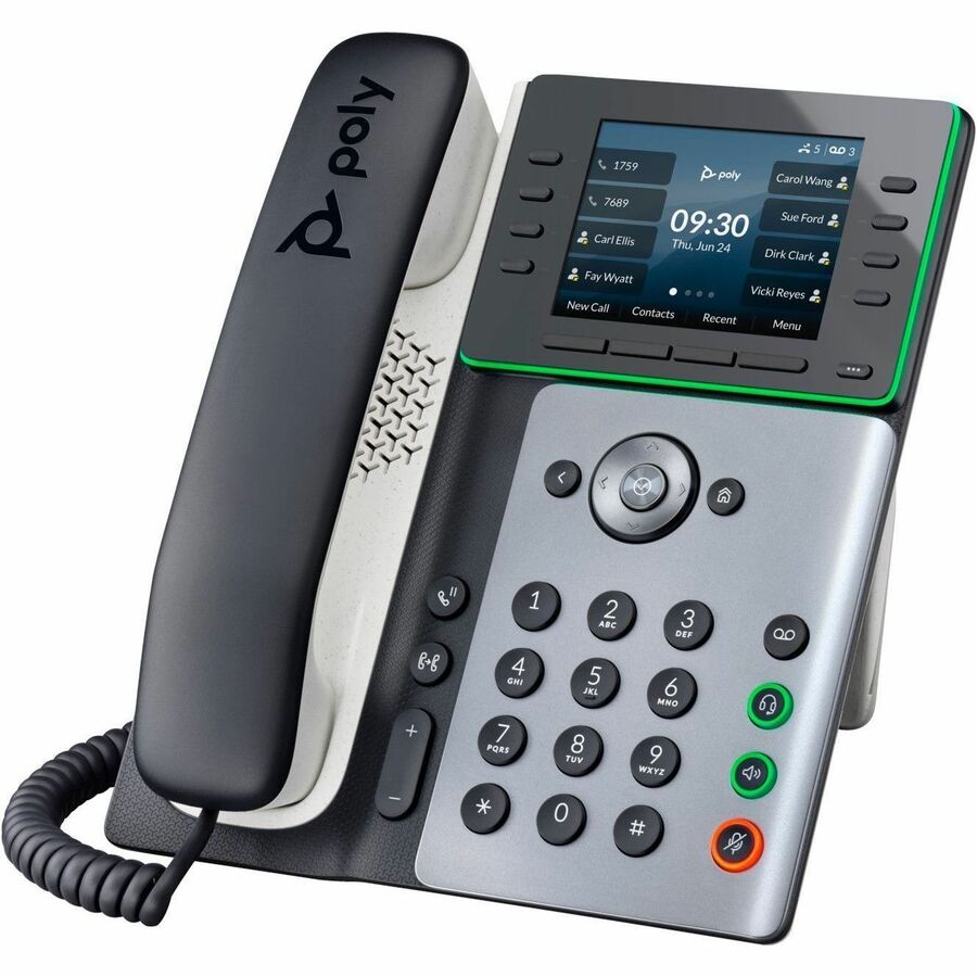 Alternate-Image2 Image for Poly Edge E300 IP Phone - Corded - Corded - Desktop - Black - TAA Compliant