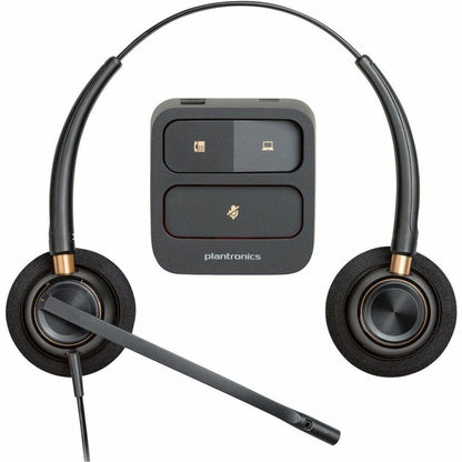 Alternate-Image3 Image for Poly EncorePro 520 with Quick Disconnect Binaural Headset TAA
