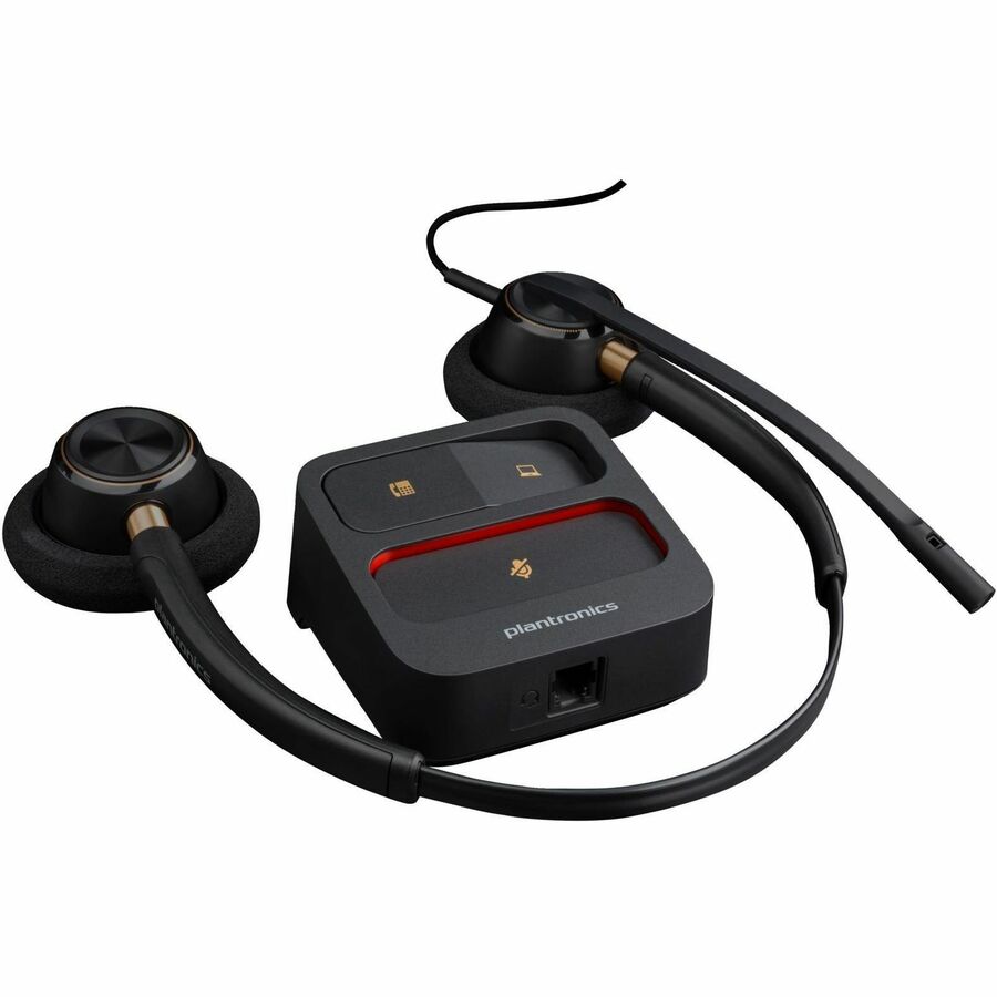 Alternate-Image2 Image for Poly EncorePro 520 with Quick Disconnect Binaural Headset TAA