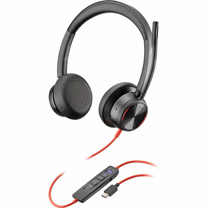 Main Image for Poly Blackwire 8225 Microsoft Teams Certified Headset +USB-C/A Adapter TAA