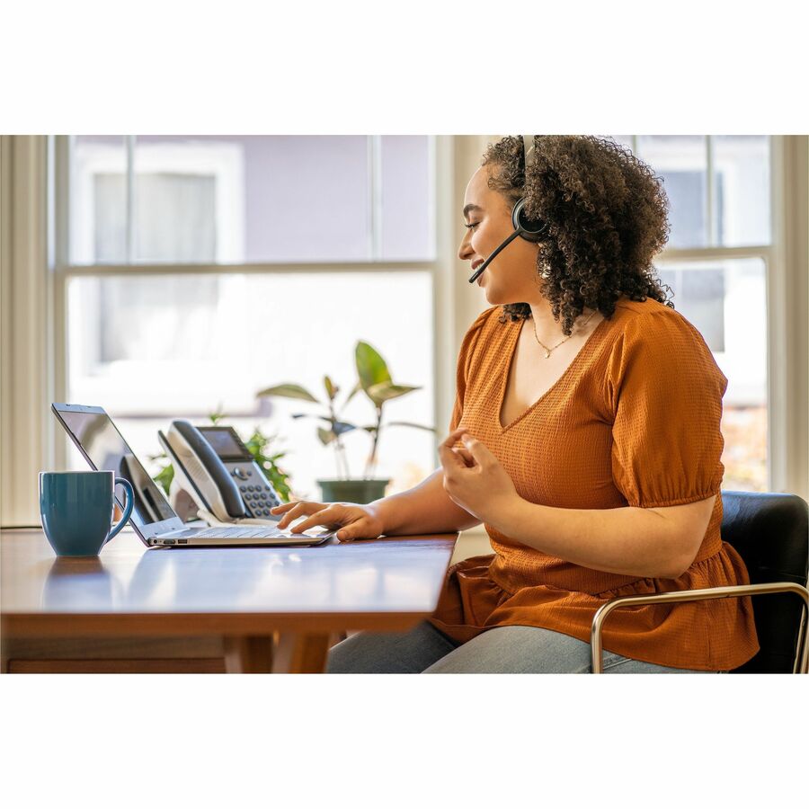 Life-Style Image for Poly Voyager 4320-M Microsoft Teams Certified USB-C Headset +BT700 dongle TAA