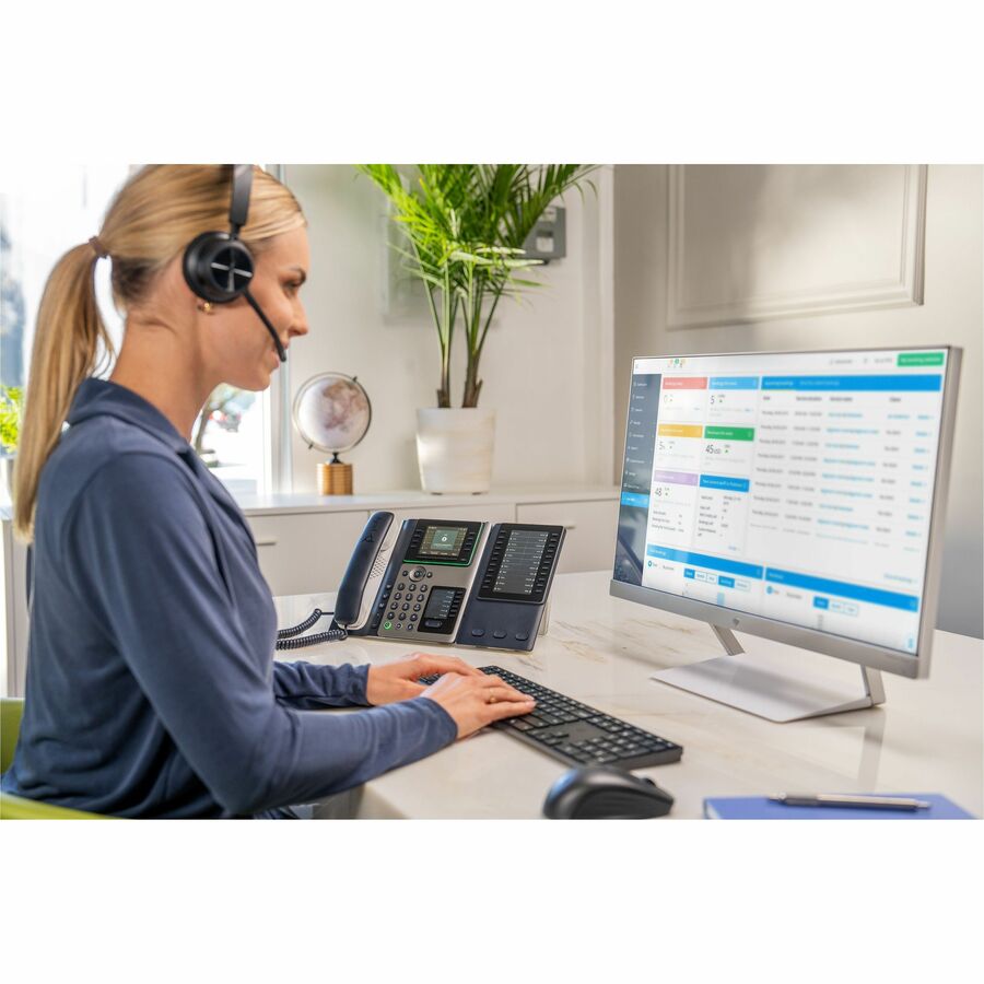 Life-Style Image for Poly Voyager 4310-M Microsoft Teams Certified USB-A Headset +BT700 dongle TAA