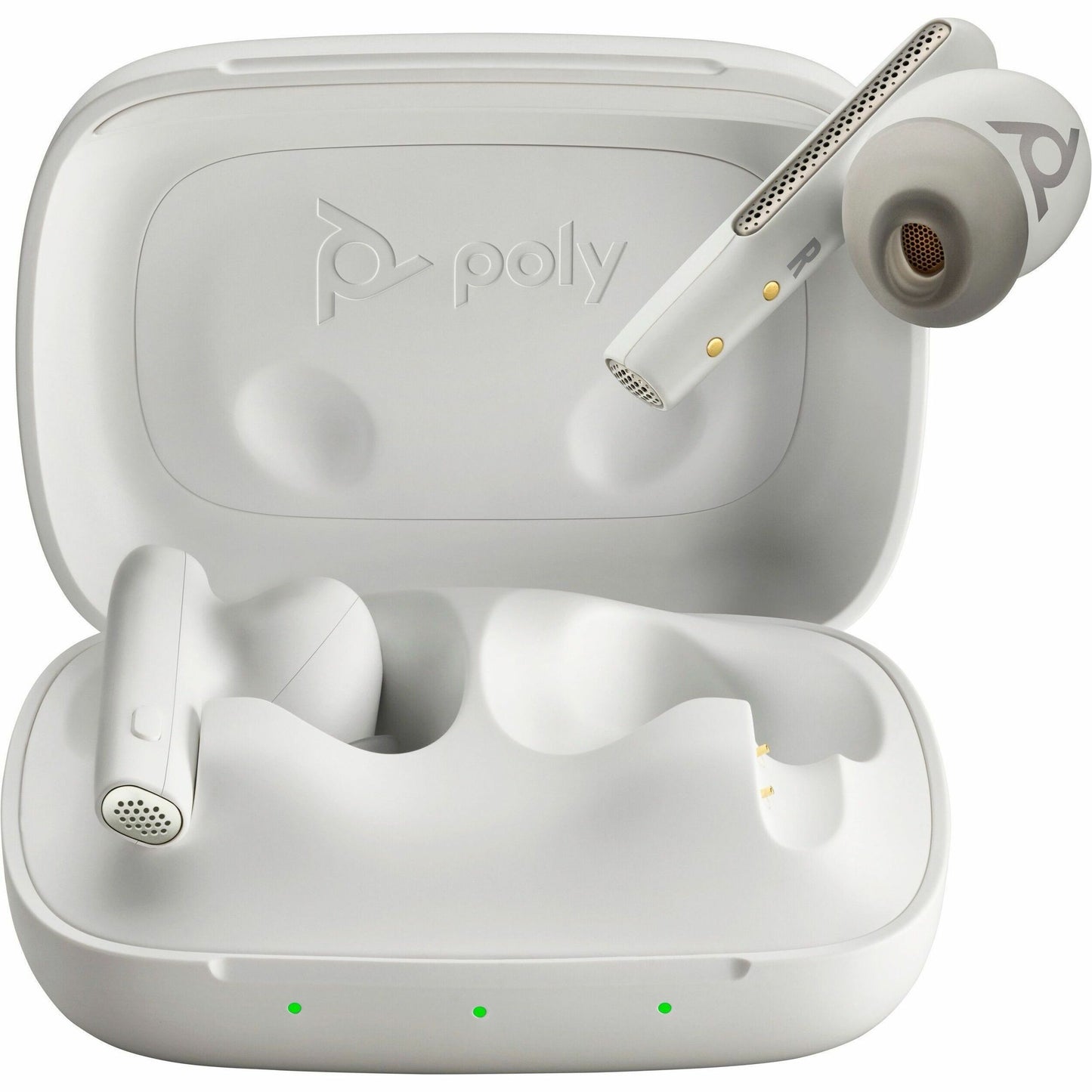 Main Image for Poly Voyager Free 60 UC White Sand Earbuds +BT700 USB-C Adapter +Basic Charge Case