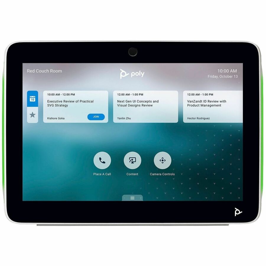 Front Image for Poly Glass Mount for Touch Panel - White