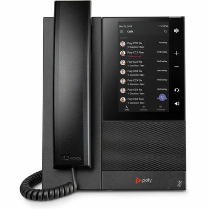 Alternate-Image5 Image for Poly CCX 505 IP Phone - Corded - Corded/Cordless - Wi-Fi, Bluetooth - Desktop, Wall Mountable - Black